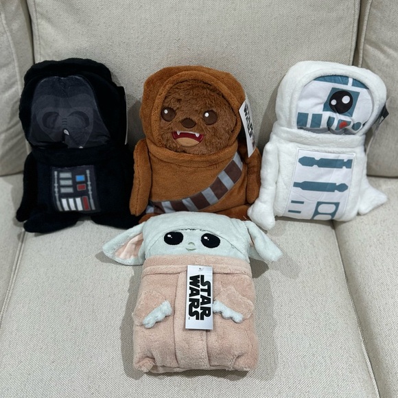 Disney Star Wars Chewbacca Plush Toddler Blanket Size 30X40 NWT - Picture 5 of 5